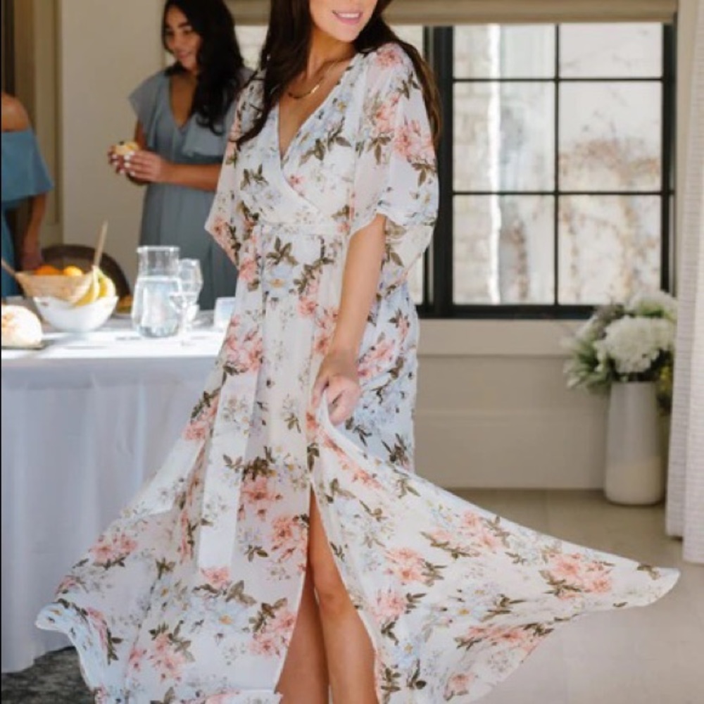 XXL Baltic born floral kimono dress
